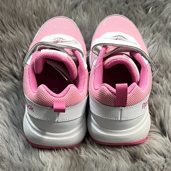 Reebok | Girl's Road Supreme ALT Running Shoe | Pink & White | Size 13 - Picture 4 of 5